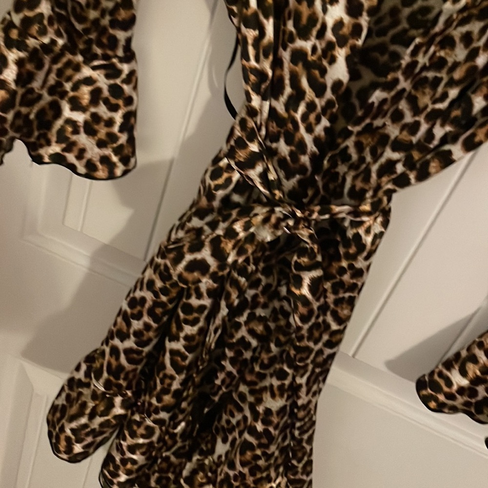 Leopard Robe OSFM - Picture 2 of 4